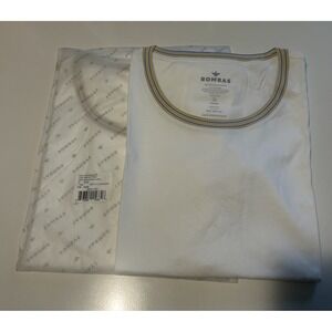 Women's Pima Cotton Crew Neck T-Shirt White NEW XL Bombas Lot Of 2